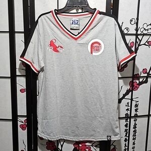 K2 High Fashion V Neck Graphic‎ Tee Shirt Size Medium NWT